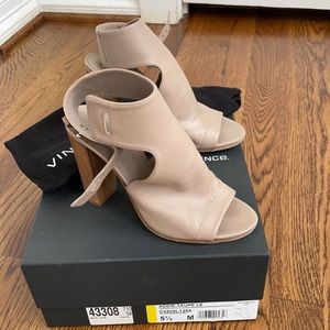 Vince size 5.5 shoes, taupe color